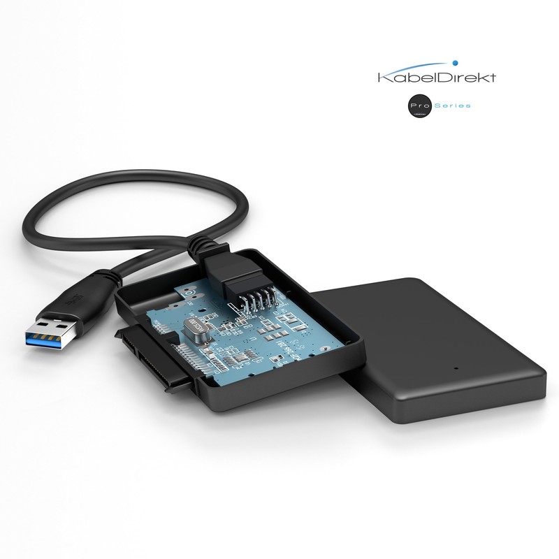 KabelDirekt – USB 3.0 > SATA adapter (for 2.5 inch
