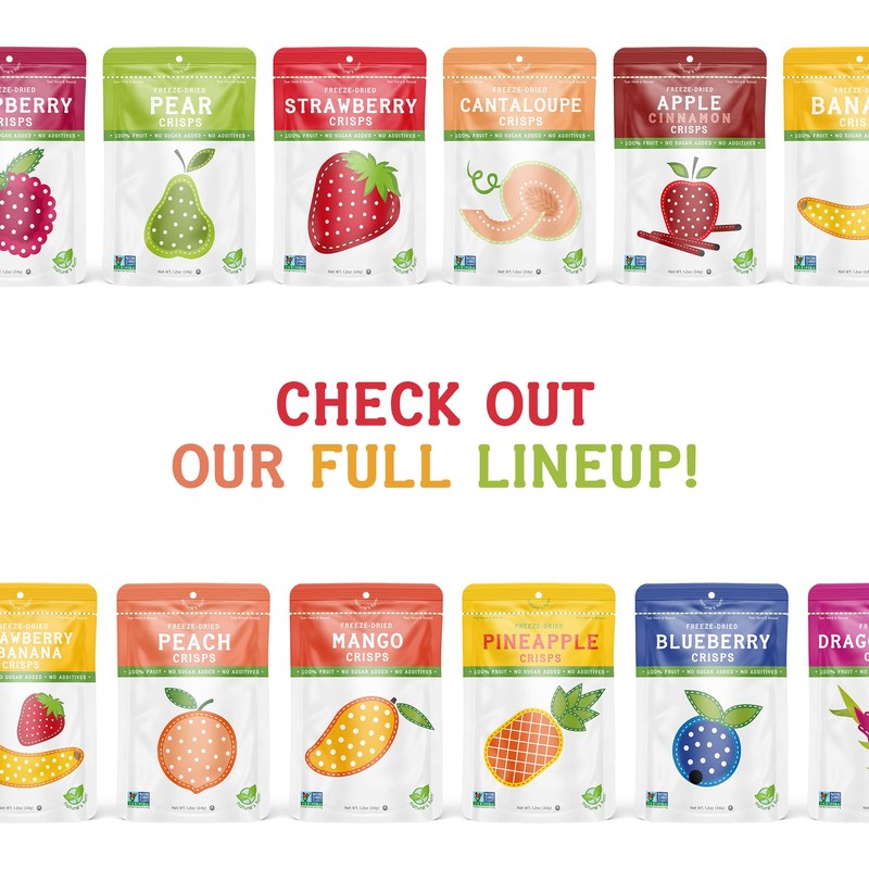 Nature’s Turn Freeze-Dried Fruit Snacks, Strawberry Banana Crisps, Pack of