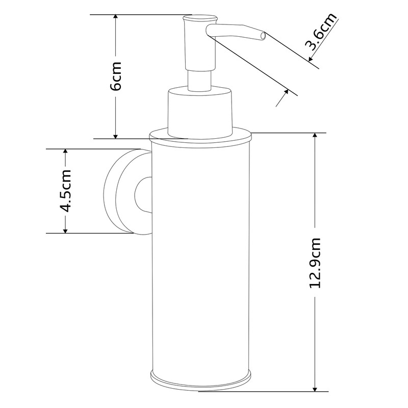 BGL wall mounted 304 stainless steel soap dispenser for decor