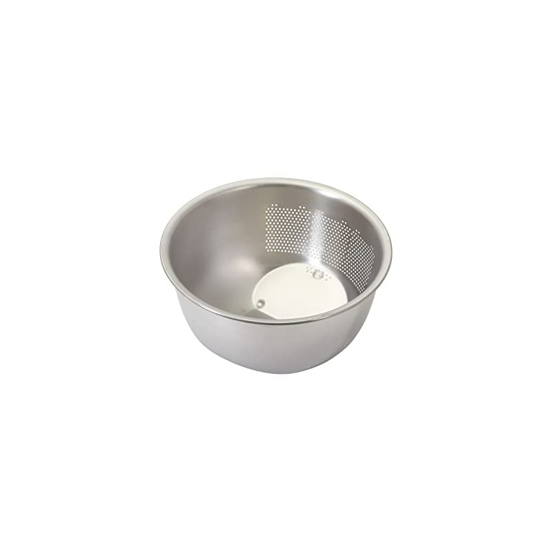 Pearl Metal Rice Washing Bowl, Colander, Drainer, 3-Way, Dishwasher Safe,