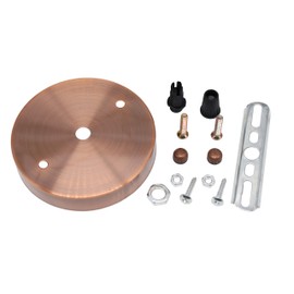 binifiMux 2-Pack Ceiling Canopy Lamp Lights Holder Kit, Black White Bronze Copper Tone (Copper Tone)