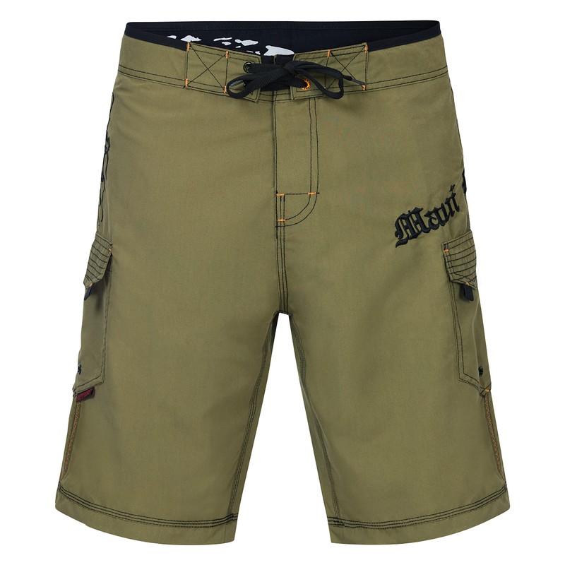 Maui Rippers Octo Tako - Bañador para hombre, Verde oliva,