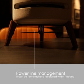 Wooden Stand for Echo Studio and Homepod 2nd/1st Gen Smart Speaker, Stable Desktop Mount for Better Sound and Home Decoration (Walnut Wooden Legs)