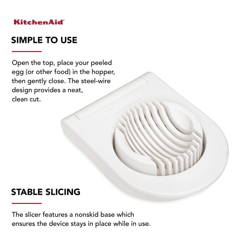 KitchenAid Classic Egg Slicer with Stainless Steel Wires, 9 Inch,