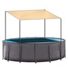 Above Ground Pool Shade Canopy with Steel Frame, 10'x10' 95%