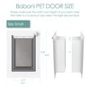 Baboni Pet Door for Wall, Steel Frame and Telescoping Tunnel,