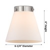 Innovations 288-1C-BPN-G63 One Light Semi-Flush Mount from Nouveau 2 Collection