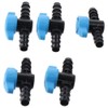 Fudeshe 5Pcs in-Line Barbed Ball Valve,Barb Crimp,16mm Shut-Off Switch,Hose Barb