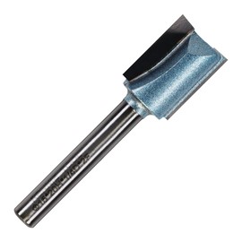 Rennie Tools - 15mm Cutting Diameter x 20mm Flute x 1/4" Shank TCT Tipped 2 Flute Straight Router Cutter Bit. Compatible With Makita Bosch Trend Katsu Dewalt Router Etc. 15mm Router Bit