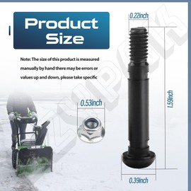 2 Pack ASP2400D Shear Pin for EGO 24-inch and 28-inch 2-Stage Snow Blowers, Fit SNT2400, SNT2405, SNT2406, SNT2416, SNT2800, SNT2806, SNT2807