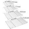 TeamFar Baking Cooling Rack Set of 4, Stainless Steel Rack