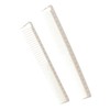 2 Pcs White Professional Hair Cutting Combs Set, Salon Hair