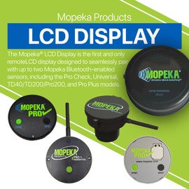 Mopeka LCD Display Gauge - Magnetically mounts to Your RV Control Panel, Dash, Propane Tank, or BBQ Grill - Wireless Remote Indicator for All Mopeka Pro and Universal Sensors