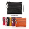 Women Ladies PU Leather Small Coin Card Key Ring Wallet