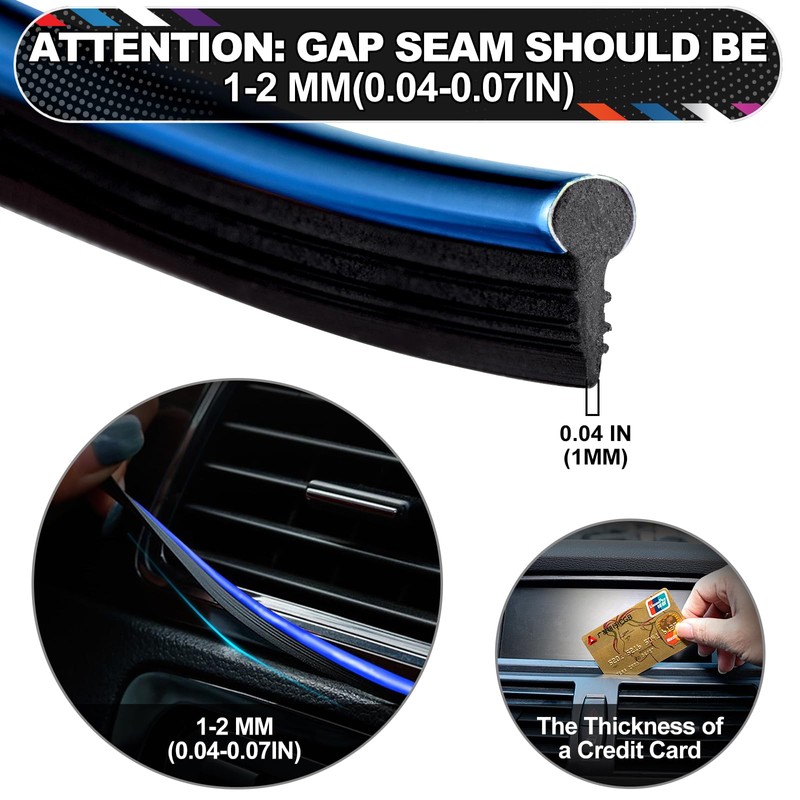 Car Interior Trim Strips - 32.8ft /10M Universal Car Gap