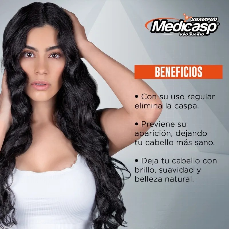 Medicasp 2 Pack Shampoo Anti-Caspa. 2 Botellas Con 260ml.