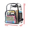 NiceAndGreat Heavy Duty Clear Backpack Transparent Quality School Bag Large