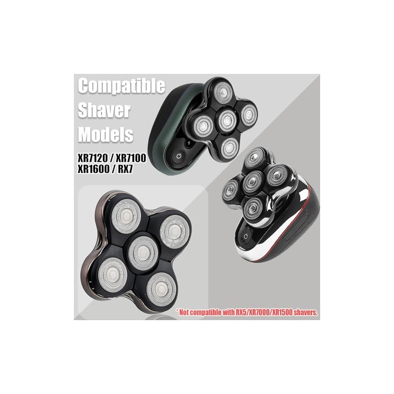 RX7 Replacement Blades Compatible Remi*gton Balder XR1600, Boss XR7120, XR7100