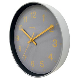 Technoline WT7525 Analogue Wall Clock without Ticking Quartz 25 cm Silver / Grey