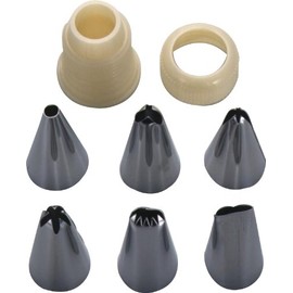 Tiger Crown Base, Silver, 0.7 x 1.4 inches (18 x 35 mm), Stainless Steel, Polypropylene, Screw Type, 391, 6 Pieces