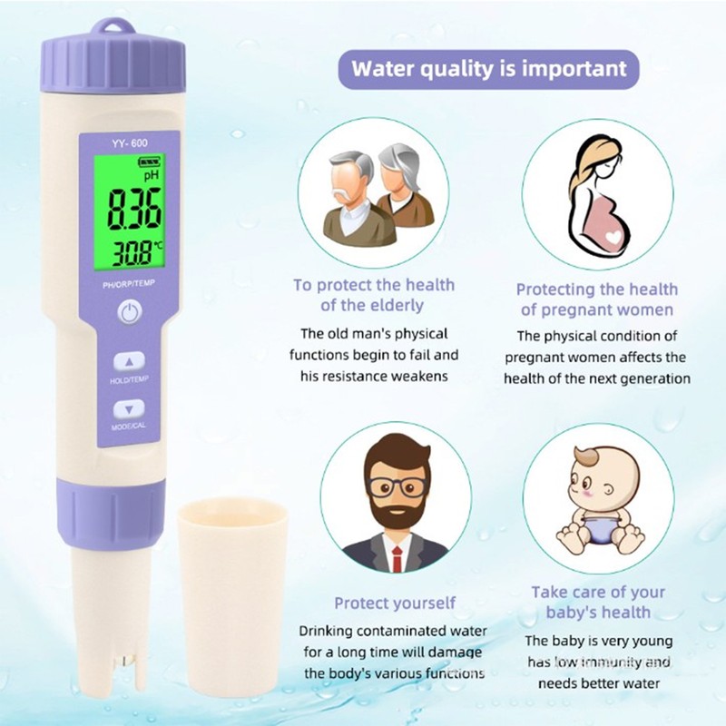 3 In 1 Test Pen Water Quality Testing Portable Backlight