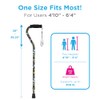 Nova Joy Designer Offset Walking Cane for Seniors - Unisex