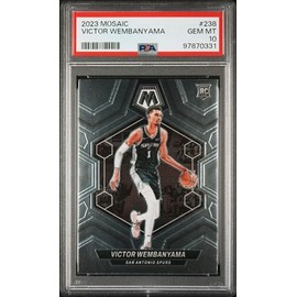 Graded 2023 Panini Mosaic Victor Wembanyama #238 Rookie RC Basketball Card PSA 10 Gem Mint