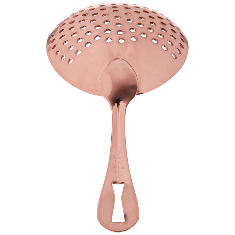 Barfly Premium Julep Strainer, Copper Plated, Stainless Steel, 16.51 x