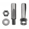 Crank Cotter, Silver, 9,5 mm kurze Fläche