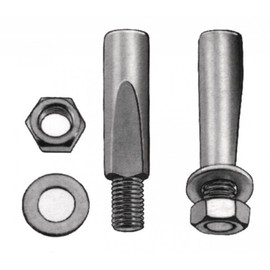 Crank Cotter, Silver, 9,5 mm kurze Fläche