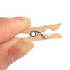 DERAYEE Pack of 100 Wooden Pegs, Clothes Pegs, Small, for