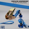 Lashing Strap with Ratchet | with Plastic Fitting | for