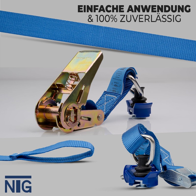 Lashing Strap with Ratchet | with Plastic Fitting | for