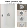 Ohtomber Shower Drain Hair Catcher - 4.72" 4PCS Stainless Steel