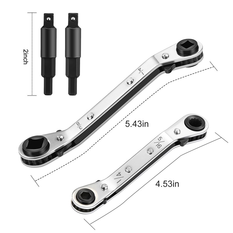 WADEO HVAC Service Wrench 2PCS, Service Wrench Hvac Tools for