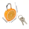 Honbay Cute Orange Fruit Padlock Mini Padlock Lock with Keys