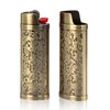 HUMWE 2 Pack Vintage Metal Lighter Case Cover Front Arabesque