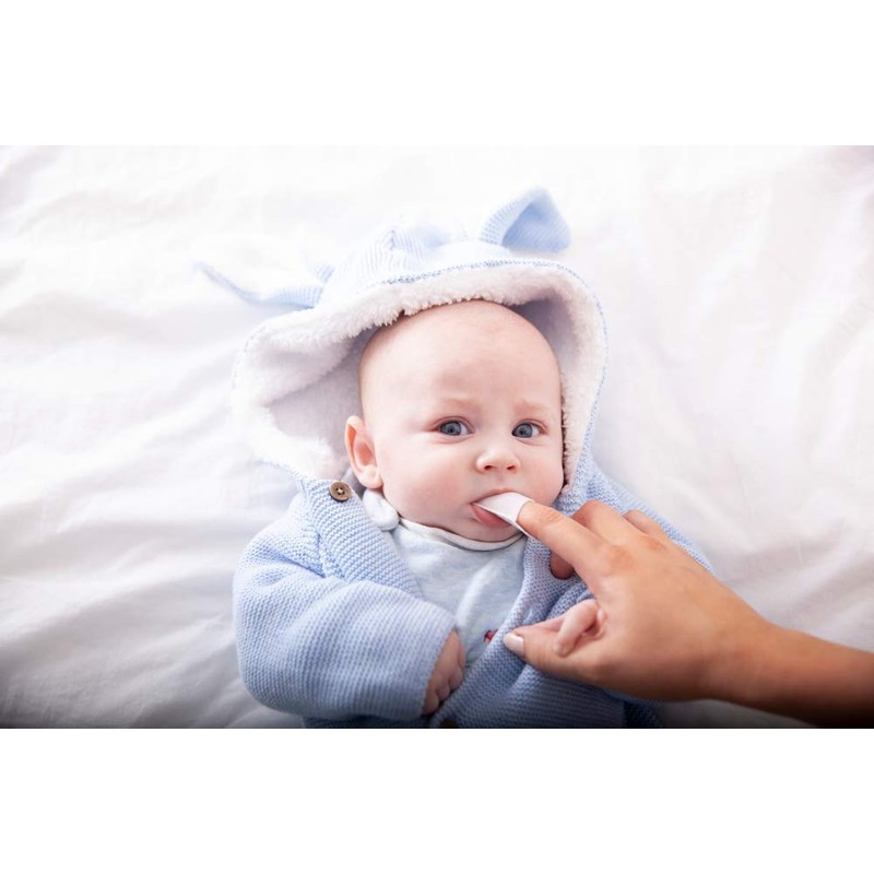 Teething Relief Finger Sleeve Wipes with Camomile - 20 Sleeves