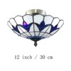 Skyweel 12 Inch Vintage Chandeliers Light Tiffany Style Stained Glass