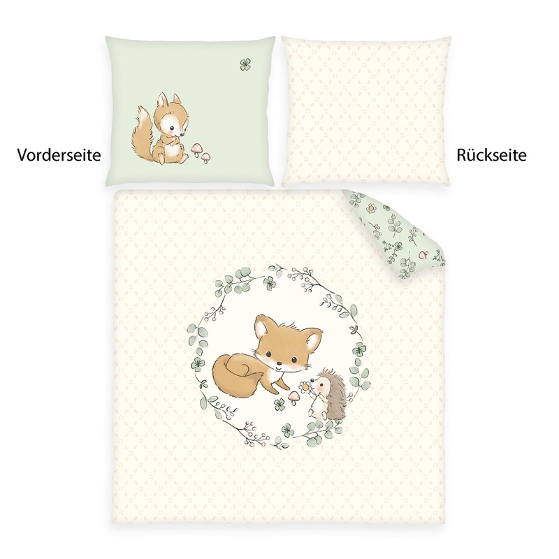 Herding Forest Friends Fox Crib Bedding Set, Pillowcase 35 x