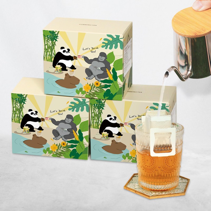 Fonming Tea Osmanthus Oolong Tea Quick Brew Drip Bags (hanging