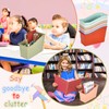 12 Pack Book and Binder Holders Boho Book Bins for