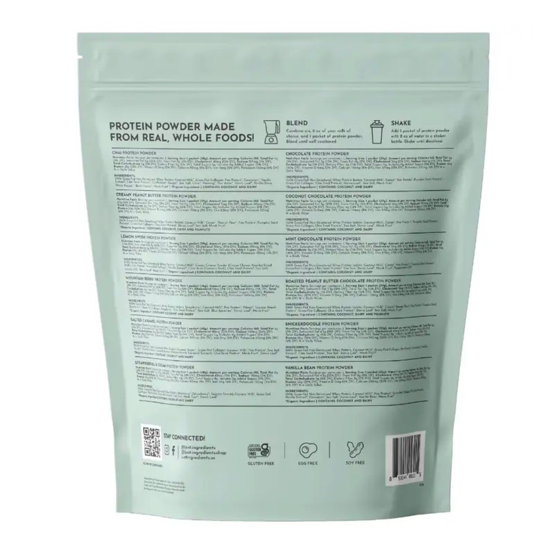 Just Ingredients Protein Powder Sample Pack – 12 Flavors |