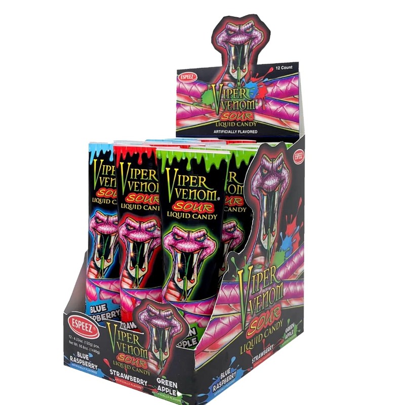 PKM CANDIES - 3 Pack Assorted Viper Venom Sour Squeeze