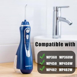Cargador de repuesto para Waterpik Water Flosser WP360 WP360W WP450 WP450W WP462 WP462W Cable de carga Adaptador de fuente de alimentación de 2 clavijas