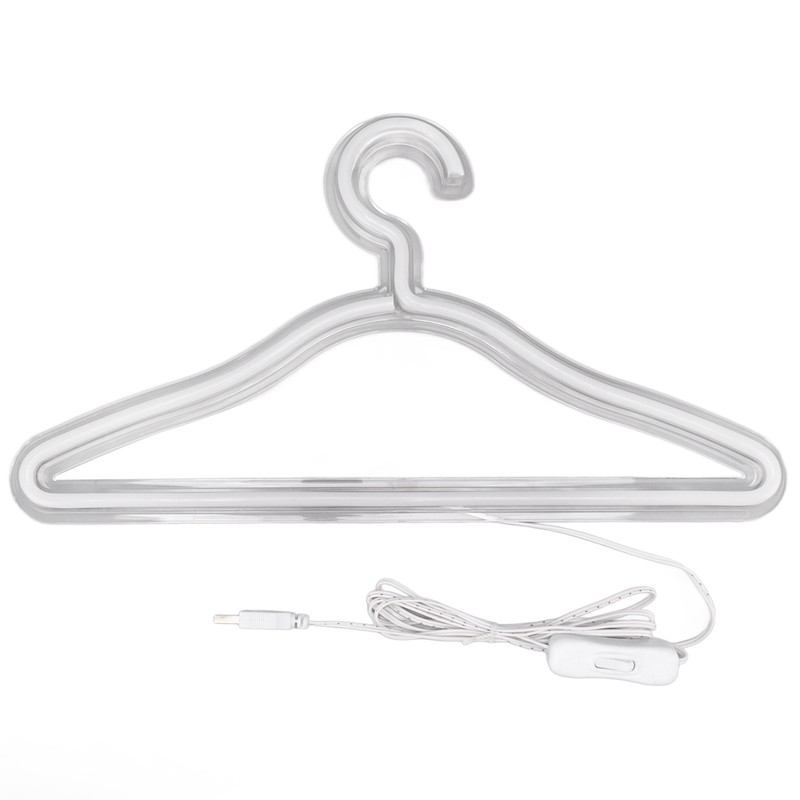 Coat Hanger LED Neon Sign Decorative Wall Hanging Sign for