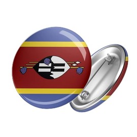 Hellweg Druckerei Button Badge Eswatini Swaziland Flag Africa Flag Badge Gift Idea Badge Pin