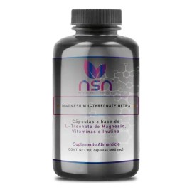 Nsn Treonato De Magnesio | 2040 Mg Por Porción | 100 Cáps Sabor Sin Sabor