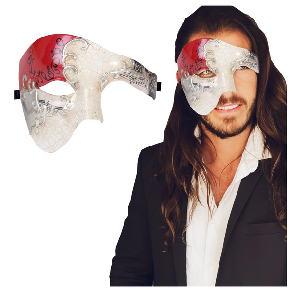 Half Face Masquerade Mask For Men Phantom Of The Opera