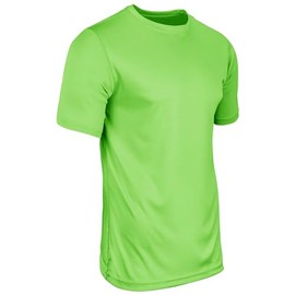 Champro Boys' Vision Youth Lightweight Polyester T-Shirt Jersey, Neon Green, Medium